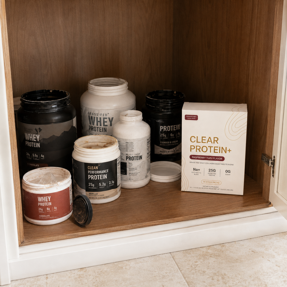 How many half-finished tubs are in your kitchen right now?