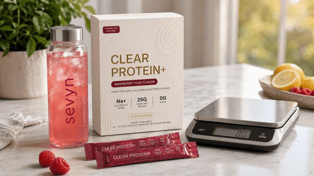Box beside a food scale