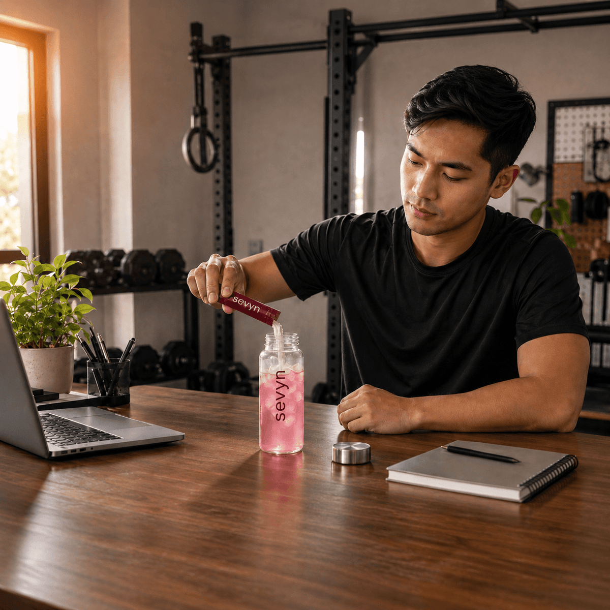 Hit your protein without another tub in the cabinet.